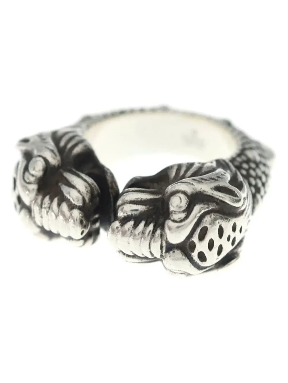 Gucci Tiger Head Ring Silver